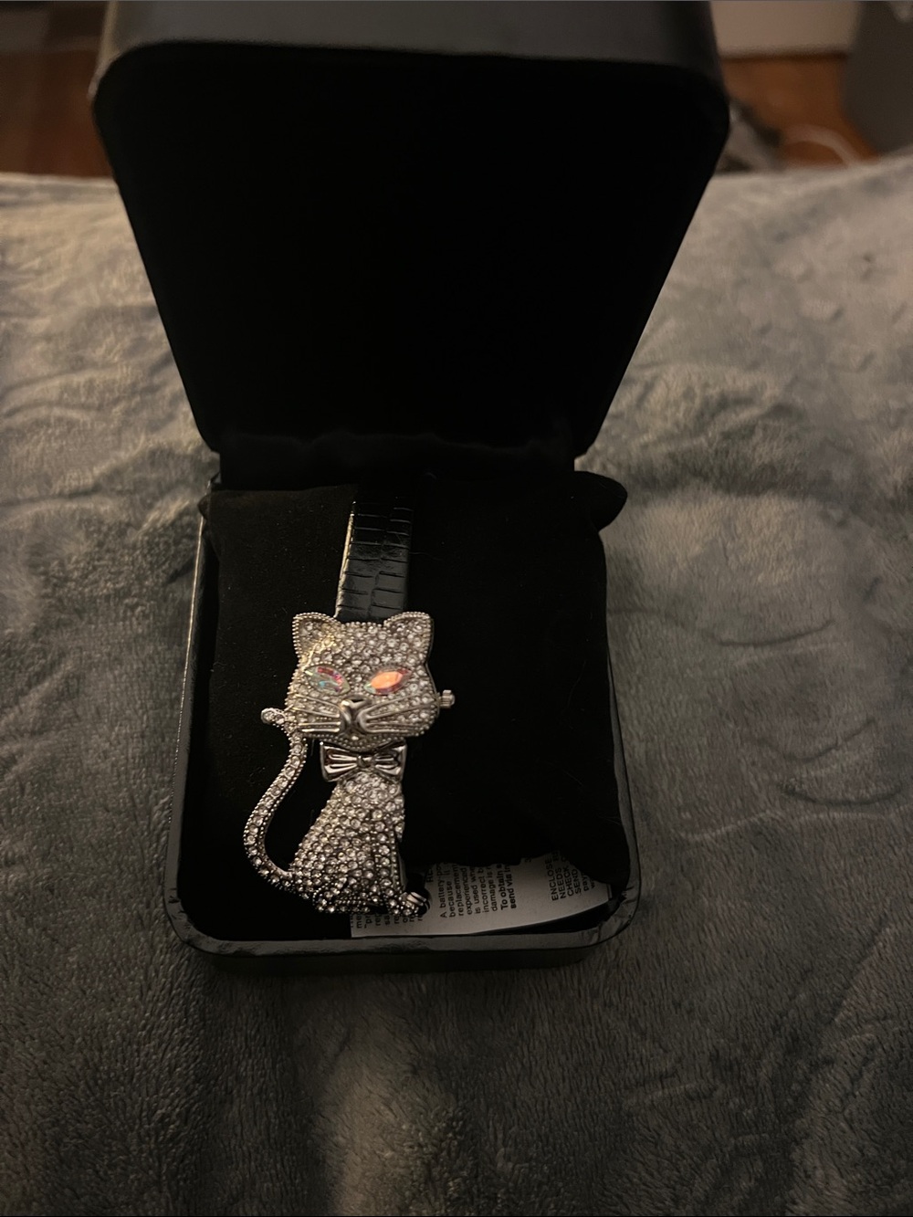 Gossip Watches Cat Rhinestone watch